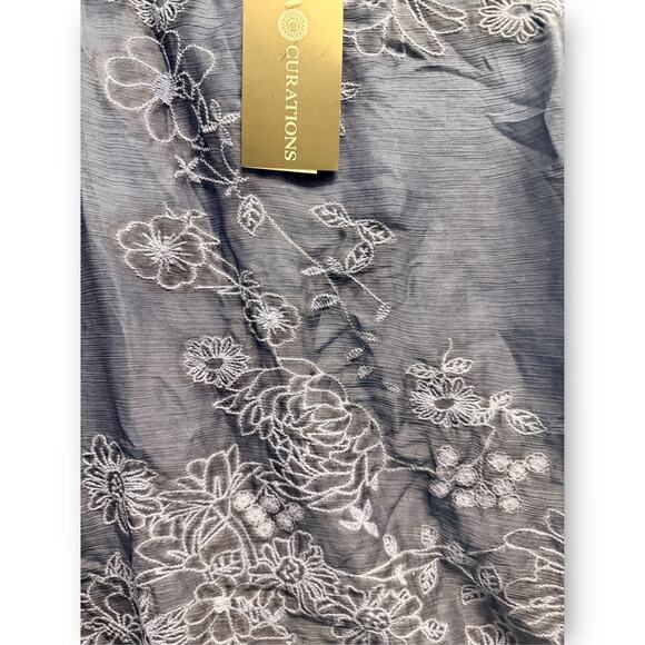 NWT Curations Embroidered Sheer Overlay Tank S - Picture 4 of 9